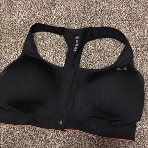 Under armour front zip sports bra